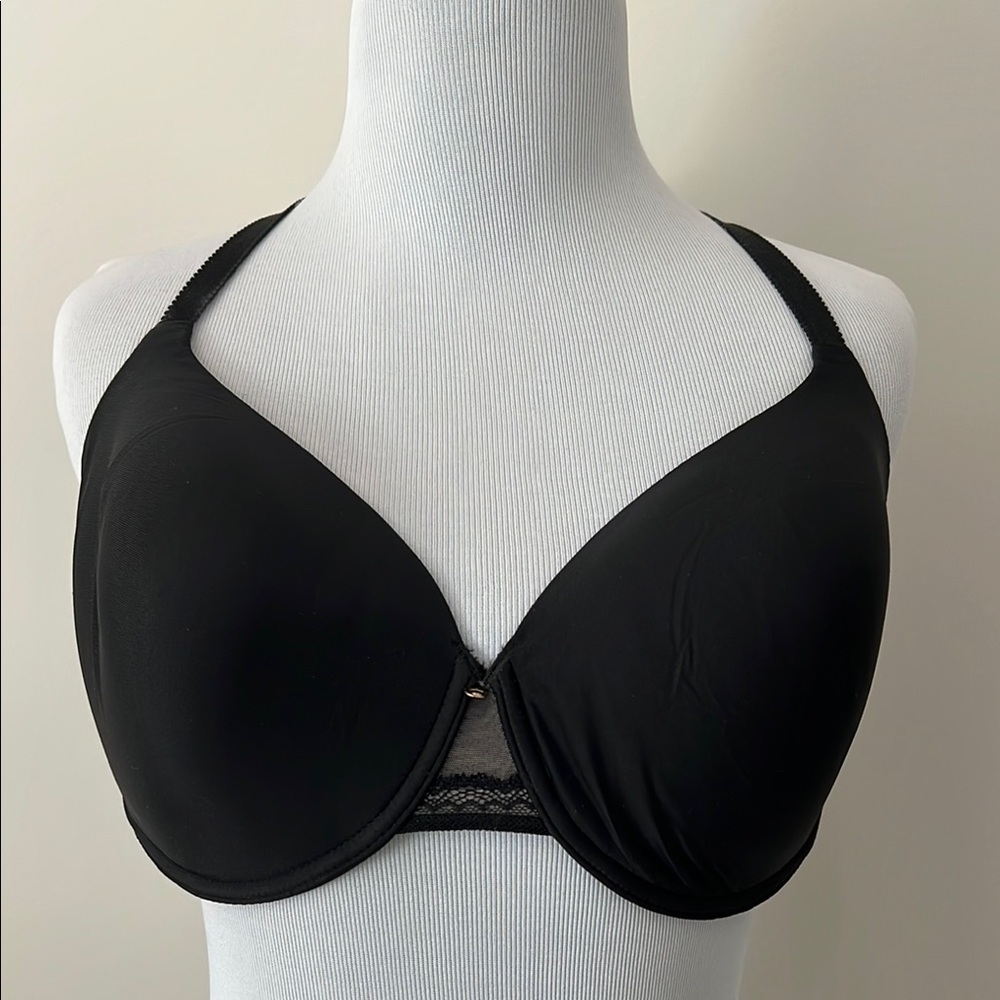 Chantelle Black Underwire Bra with Plunge Neckline
